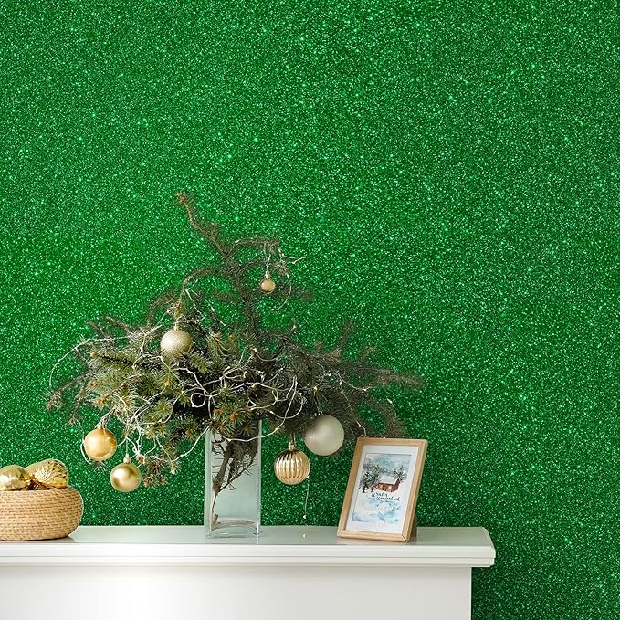 CHIHUT Sparkly Glitter Wallpaper Stick and Peel - Image 3