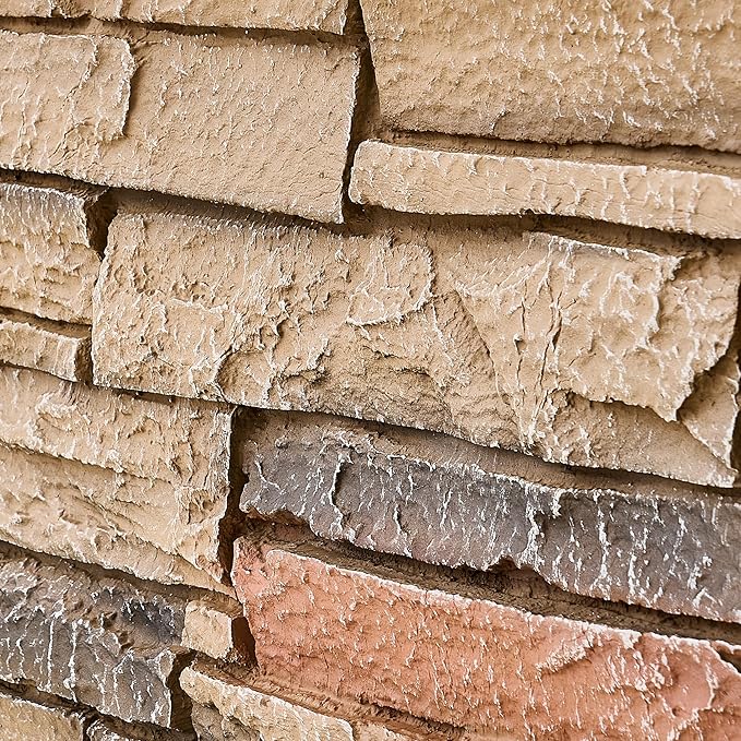 8-Pack Faux Stone Wall Panels PU Stone Veneer Siding, Mortarless Lightweight - Image 6