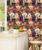 BOKEBEVE Colorful Wallpaper Peel and Stick Dogs Contact Paper Vibrant Bright - Image 4