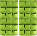 ZOENHOU 2 Pack Total 36 Roomy Pockets Green Vertical Garden Planter, by ZOENHOUDIRECT