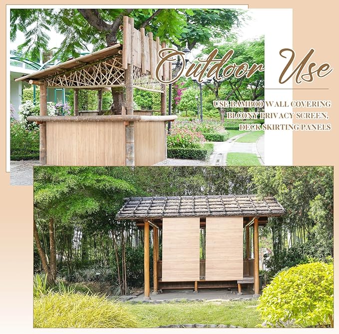 Juexica 1 Pcs Natural Bamboo Wall Panel - Image 6