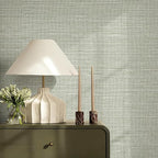 JiffDiff Grasscloth Wallpaper Peel and Stick Cream Grassweave Stick on - Image 9