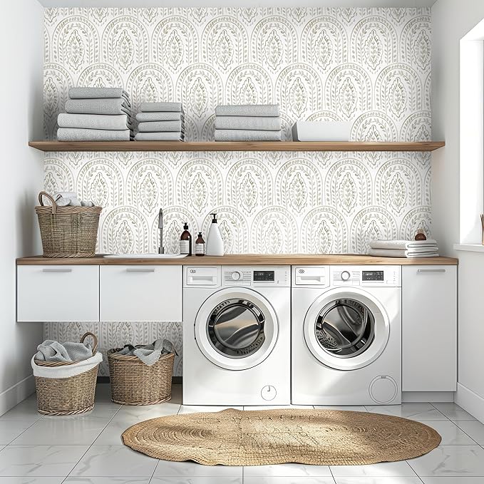 EeeComing Peel and Stick Wallpaper Boho Modern Wall Paper Peel and Stick - Image 3