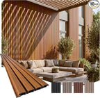 From Plain to Beautiful in Hours WPC Exterior Wall Slat Panels Waterproof by DecorativeCeilingTiles