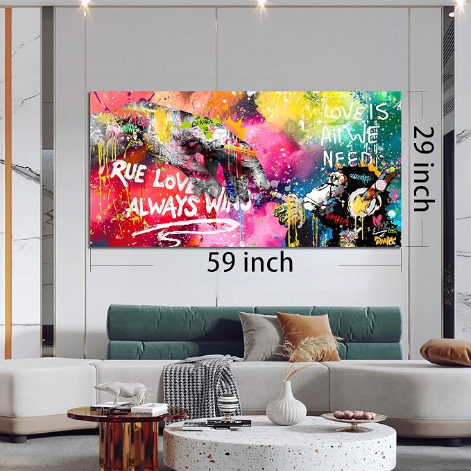 Graffiti Canvas Wall-Art for Living Room Large Size - Image 7