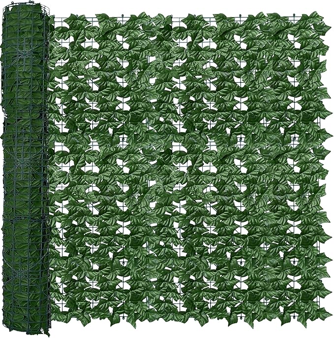 ODTORY Artificial Fence Privacy Screen: 4FT x 20FT UV-Anti Faux Greenery by ODTORYHOME