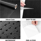 Decotalk Black Textured Wallpaper Textured Wall Paper - Image 6