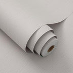 Haimin Fabric Wallpaper Textured Contact Paper Peel and Stick Faux Linen Wall - Image 4