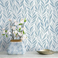 Safiyya 787"x17.3" Blue Peel and Stick Wallpaper Boho Contact Paper Modern by SAFIYYA