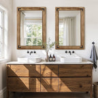 Wooden Bathroom Mirror for Wall, for Farmhouse, Living Room, Entryway Decor - Image 6