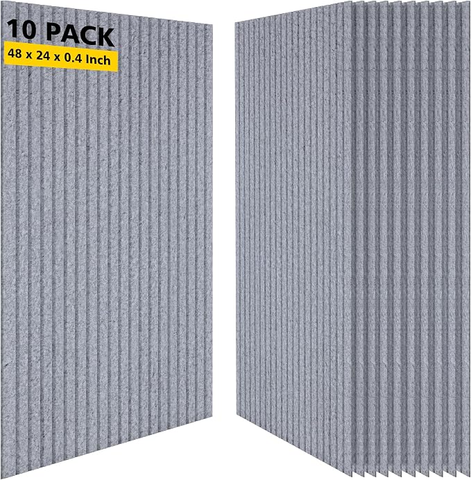 Acoustic Panels, 10 Pack Sound Panels Noise Reducing by AUTORIFIC
