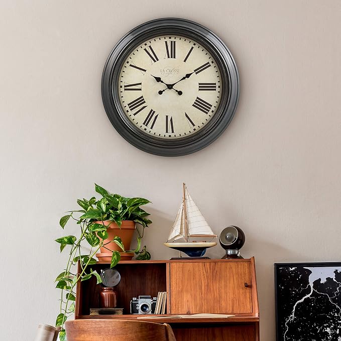 La Crosse Clock 404-2658 23-Inch Maxwell Quartz Wall Clock - Image 5