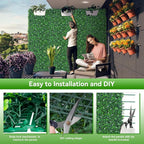 EverNture 48"x120" Grass Wall Panels, Artificial Grass Backdrop, Fake Greenery - Image 4
