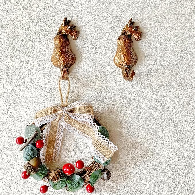 2 Pack Decorative Wall Hooks, Vintage Dog Shaped Metal Wall Hook - Image 4