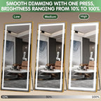 FENNIO Full Length Mirror with Lights, Wall Mounted Hanging Mirror with Lights - Image 6