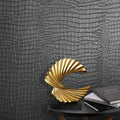 Zeeko Black Peel and Stick Wallpaper 17.3" x 394" Removable Crocodile Wallpaper by Zeeko