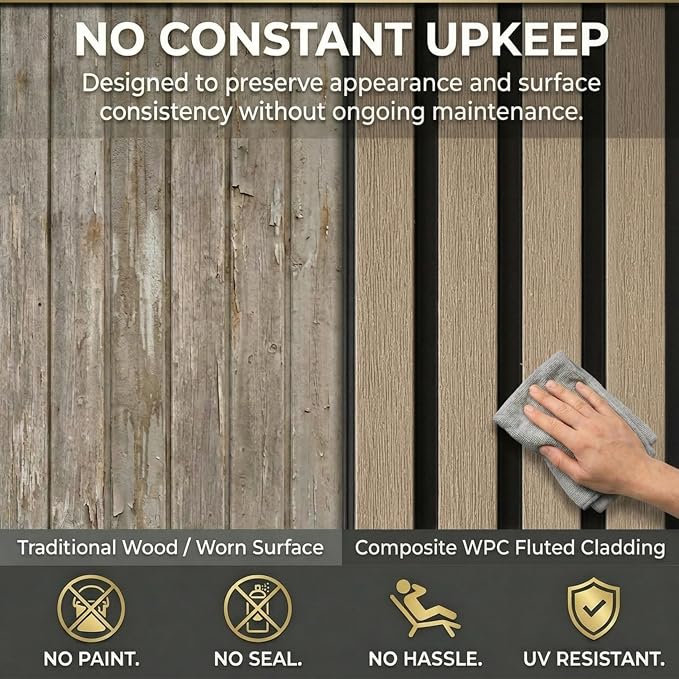 From Plain to Beautiful in Hours WPC Exterior Wall Slat Panels Waterproof - Image 5