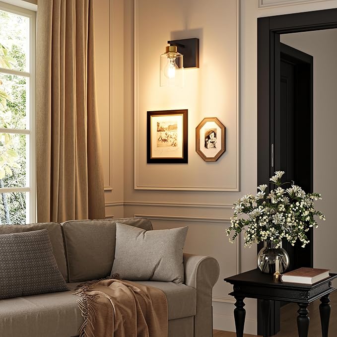 Battery Operated Wall Sconce Set of 2, Easy Install Dimmable Wireless Wall Lamps - Image 5