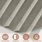 AJAZZ Blackout Accordion Door Curtain 98"x84" Grey - Image 7