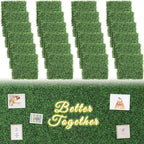 Luyue 24PCS 20”×20” Boxwood Panels, Artificial Grass Wall Panels Fake Greenery by Luyue