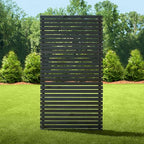 6ft H x 3.1ft W No Dig Enclo Aspen Charcoal Wood Privacy Screen, Decorative by Enclo