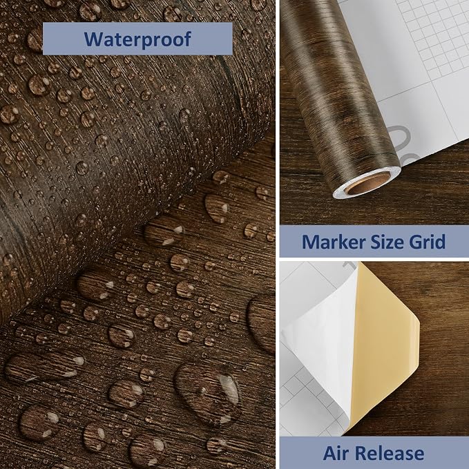WESTICK Countertop Contact Paper Wood Peel and Stick Wallpaper - Image 7
