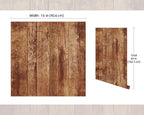 FLFK Peel and Stick Wallpaper Vintage Brown Wood Contact Paper - Image 2