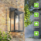 MAXvolador Outdoor Wall Sconce, Exterior Waterproof Wall Lantern Light Fixtures - Image 6