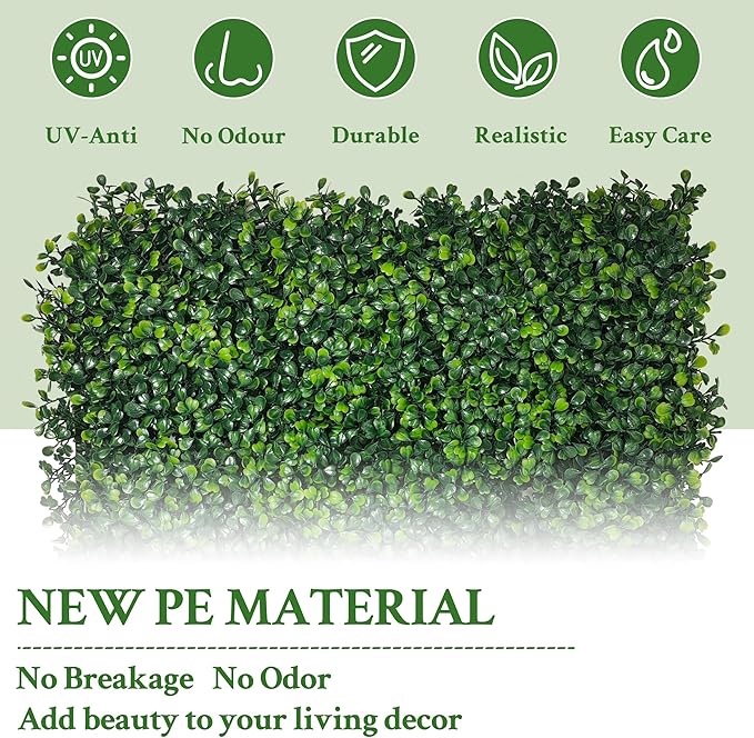 Artificial Ivy Privacy Fence Screen:40"x 120" 4-Layer Leaf UV-Anti Faux - Image 4