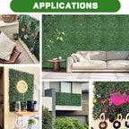 ODTORY Artificial Grass Wall Panels, 24 x 16 in 24P UV-Resistant Faux Boxwood - Image 7