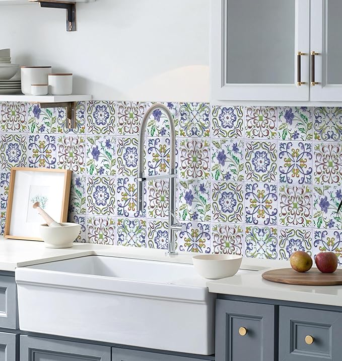Wudnaye Peel and Stick Backsplash Wallpaper Kitchen Faux Tile Contact Paper - Image 3