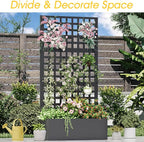 Metal Planter Box with Trellis, Planter Box Trellis with Privacy Screen and - Image 7