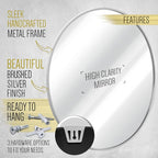 HBCY Creations Small Round Mirror, Living Room and More, Modern Minimalist - Image 5