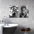 Framed Funny Bathroom Canvas Wall Art Set of 2 - Image 2