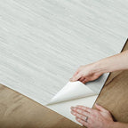 NuWallpaper x Social Social Whisper Blue Classic Faux Grasscloth Peel & Stick - Image 6