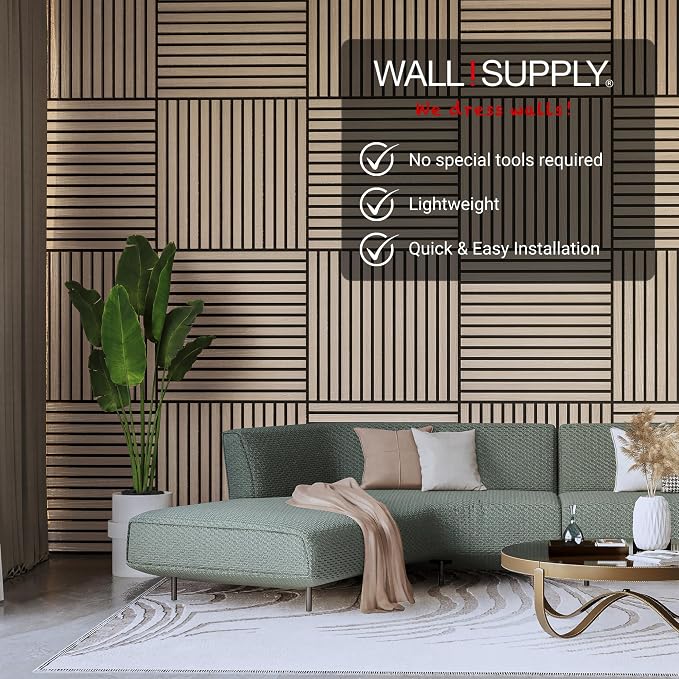 Wall!Supply 3D Soundproof Wall Panels – Acoustic Natural Oak Finish – EPS Foam - Image 3