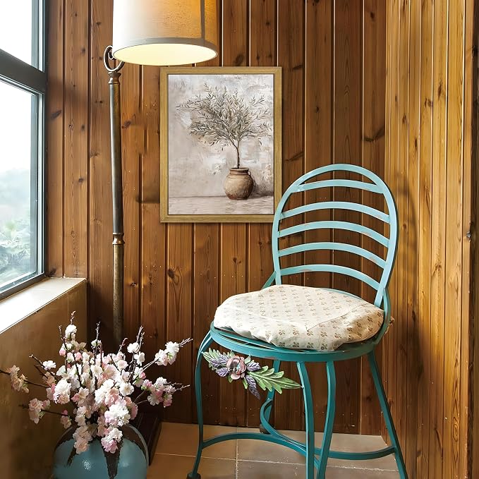 Vintage Olive Tree Canvas Wall Art, Farmhouse Aesthetic Oil Painting, Rustic - Image 8