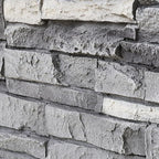 1.77 Inch Deep 3D Faux Stone Sample Panel Artisan Hand Painted Stacked Stone - Image 2