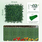 ODTORY Artificial Greenery Grass Wall Panel, 10x10 Inch 6-Pack, UV-Anti Fake - Image 2