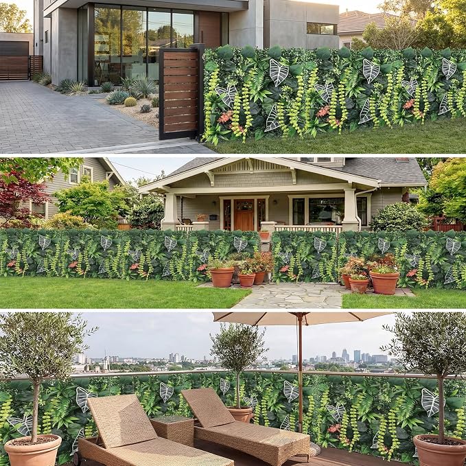 8 Pack 20"x20"Grass Wall Panels-Artificial Boxwood Panels - Image 5