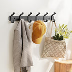pickpiff Coat Rack Wall Mounted Heavy-Duty: Metal Coat Hanger 6 Hooks - Image 4