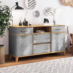 Gray Grasscloth Peel and Stick Wallpaper Textured Contact Paper 15.7inch x - Image 7