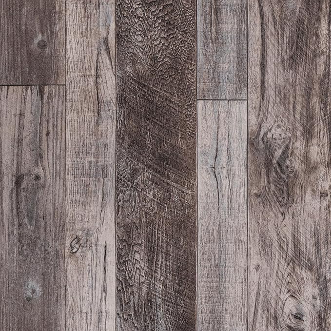 TANONE Wood Contact Paper Peel and Stick Wallpaper Gray, Self Adhesive by TANONE