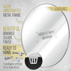 HBCY Creations Small Round Mirror, Living Room and More, Modern Minimalist - Image 5