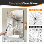 Delma Bathroom Mirror, Sleek Wall Mirror - Image 6