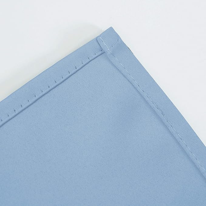 LEMOMO Sky Blue Thermal Blackout Curtains/52 x 108 Inch/Set of 2 Panels Room - Image 8