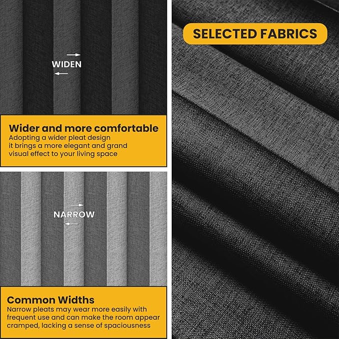 Room Divider Curtain Sets with Flexible Ceiling Track, Privacy Soundproof - Image 6