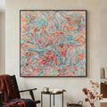 Extra Large Framed Colorful Abstract Wall Art by Cuspin