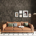 3yecao 16"×118" Thick Dark Tan Grey Concrete Wallpaper Peel and Stick Glossy - Image 3