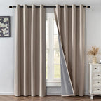 IGEMAEVE Linen Blackout Curtains 108 Inches Long - Image 2